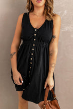 Load image into Gallery viewer, Sleeveless Button Down Mini Dress - Shop &amp; Buy