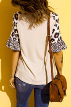 Load image into Gallery viewer, SMALL TOWN USA Graphic Leopard V-Neck Top - Shop &amp; Buy