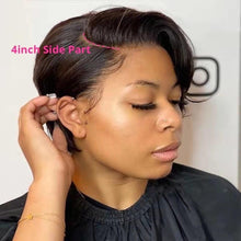 Load image into Gallery viewer, Sogreat Pixie Cut Wig Human Hair Short Straight Bob Wig For Women Preplucked Hairline Brazilian 13x1 T Part Transparent Lace Wig - Shop &amp; Buy
