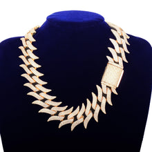 Load image into Gallery viewer, Solid 32mm Big Cuban Chain Men&#39;s Hip Hop Necklace Link Finish Zirconia Gold Color Fashion Rock Jewelry - Shop &amp; Buy