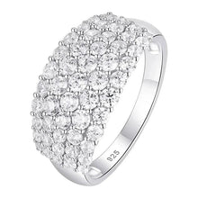 Load image into Gallery viewer, Solid 925 Silver Engagement Rings for Women Luxury Bridal Wedding Ring - Shop &amp; Buy
