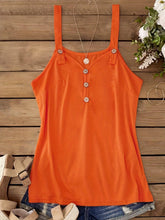 Load image into Gallery viewer, Solid Button Front Cami Top, Casual Summer Sleeveless Top, Womens Clothing - Shop &amp; Buy
