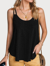 Load image into Gallery viewer, Solid Color Eyelet Cami Top, Casual Sleeveless Loose Top For Spring &amp; Summer - Shop &amp; Buy
