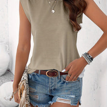 Load image into Gallery viewer, Solid Crew Neck Vest, Casual Sleeveless Comfy Vest For Summer, Women Clothing - Shop &amp; Buy
