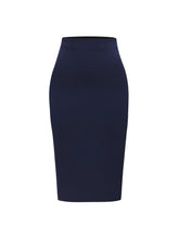 Load image into Gallery viewer, Solid High Waist Bodycon Skirt, Elegant Skirt For Office &amp; Work, Women&#39;s Clothing - Shop &amp; Buy

