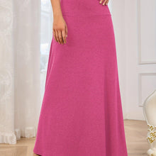 Load image into Gallery viewer, Solid High Waist Skirt, Casual Maxi Skirt For Spring &amp; Fall, Women Clothing - Shop &amp; Buy
