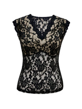 Load image into Gallery viewer, Solid Lace Scallop Trim Tank Top, Elegant Sleeveless Tank Top For Summer, Womens Clothing - Shop &amp; Buy
