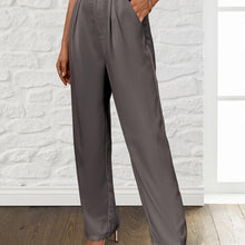 Load image into Gallery viewer, Solid Loose Straight Leg Pants, Casual Draped Pants With Pocket, Women Clothing - Shop &amp; Buy
