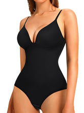 Load image into Gallery viewer, Solid Shapewear Bodysuit Tummy Control Women Slimming Body Shaper Deep V-Neck Body Suits With Paddings - Shop &amp; Buy
