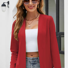 Load image into Gallery viewer, Solid Simple Blazer, Casual Open Front Long Sleeve Work Outerwear, Womens Clothing - Shop &amp; Buy
