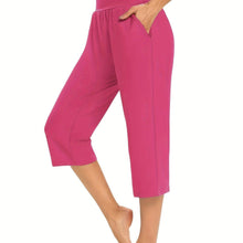 Load image into Gallery viewer, Solid Stretch Cropped Pants with Pockets - Casual &amp; Stylish for Spring Summer - Shop &amp; Buy
