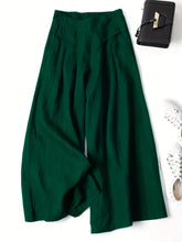 Load image into Gallery viewer, Solid Wide Leg Pants, Casual Palazzo Pants For Spring &amp; Summer - Shop &amp; Buy
