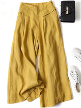 Load image into Gallery viewer, Solid Wide Leg Pants, Casual Palazzo Pants For Spring &amp; Summer - Shop &amp; Buy
