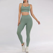 Load image into Gallery viewer, Sports Underwear Long Pants Set Women&#39;s Gym Yoga Set Outdoor Jogging Workout Fitness Clothing Leggings Training Clothes - Shop &amp; Buy
