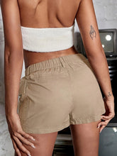Load image into Gallery viewer, Spring &amp; Summer Essential Women&#39;s Shorts - Chic Button-Front with Flap Pockets, Relaxed Fit Elastic Waistband - Shop &amp; Buy
