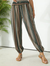 Load image into Gallery viewer, Spring/Summer Chic: Boho Chic Shirred-Waist Tribal Joggers for Women - Shop &amp; Buy
