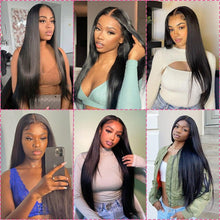 Load image into Gallery viewer, Straight 4x4 HD Lace Closure Human Hair Wigs Glueless Wear And Go Wigs For Beginners Human Hair Wigs No Glue 4x4 Lace Pre Cut - Shop &amp; Buy
