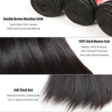 Load image into Gallery viewer, Straight Bundles 30 40 Inch Brazilian Hair Weave Bundle With Frontal 4x4 13x4 13x6 Hd 3 Bundles With Closure Human Hair Bundle - Shop &amp; Buy
