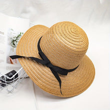 Load image into Gallery viewer, Straw Hat Small Chili Hat Women Summer Bow Straw Hat Sun Protection Beach Sun Hats For Women - Shop &amp; Buy
