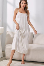 Load image into Gallery viewer, Striped Flounce Sleeve Open Front Robe and Cami Dress Set - Shop &amp; Buy
