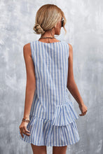 Load image into Gallery viewer, Striped Layered Sleeveless Dress - Shop &amp; Buy