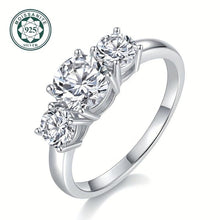 Load image into Gallery viewer, Stylish And Unique Moissanite Wedding Ring Elegant 925 Sterling Silver Proposal Ring - Shop &amp; Buy
