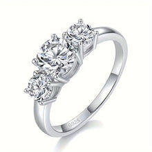 Load image into Gallery viewer, Stylish And Unique Moissanite Wedding Ring Elegant 925 Sterling Silver Proposal Ring - Shop &amp; Buy
