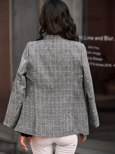 Load image into Gallery viewer, Stylish Plaid Print Womens Blazer - Modern Single Breasted Lapel Collar - Chic Long Sleeve with Pockets - Perfect for Office &amp; Work Wear - Shop &amp; Buy
