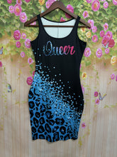Load image into Gallery viewer, Sultry Queen Print Midi Bodycon Dress - Scoop Neck, Summer Chic, Durable &amp; Comfort Fit - Shop &amp; Buy
