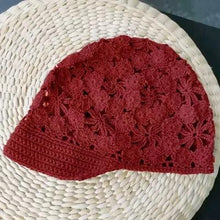 Load image into Gallery viewer, Summer Thin Hollow Hook Flower Hat Elegant Ladies Casual Peaked Cap - Shop &amp; Buy
