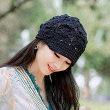 Load image into Gallery viewer, Summer Thin Hollow Hook Flower Hat Elegant Ladies Casual Peaked Cap - Shop &amp; Buy
