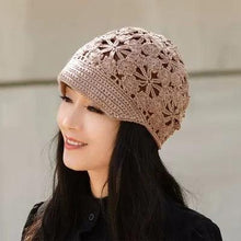 Load image into Gallery viewer, Summer Thin Hollow Hook Flower Hat Elegant Ladies Casual Peaked Cap - Shop &amp; Buy
