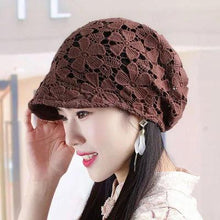 Load image into Gallery viewer, Summer Thin Hollow Hook Flower Hat Elegant Ladies Casual Peaked Cap - Shop &amp; Buy
