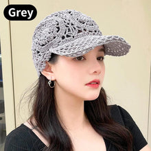 Load image into Gallery viewer, Summer Thin Hollow Hook Flower Hat Elegant Ladies Casual Peaked Cap - Shop &amp; Buy
