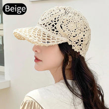 Load image into Gallery viewer, Summer Thin Hollow Hook Flower Hat Elegant Ladies Casual Peaked Cap - Shop &amp; Buy
