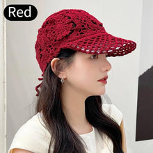 Load image into Gallery viewer, Summer Thin Hollow Hook Flower Hat Elegant Ladies Casual Peaked Cap - Shop &amp; Buy
