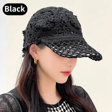 Load image into Gallery viewer, Summer Thin Hollow Hook Flower Hat Elegant Ladies Casual Peaked Cap - Shop &amp; Buy
