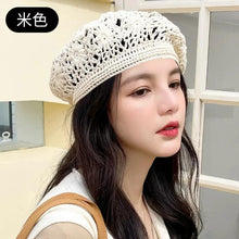 Load image into Gallery viewer, Summer Thin Hollow Hook Flower Hat Elegant Ladies Casual Peaked Cap - Shop &amp; Buy
