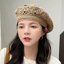 Load image into Gallery viewer, Summer Thin Hollow Hook Flower Hat Elegant Ladies Casual Peaked Cap - Shop &amp; Buy
