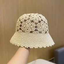 Load image into Gallery viewer, Summer Thin Hollow Hook Flower Hat Elegant Ladies Casual Peaked Cap - Shop &amp; Buy
