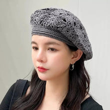 Load image into Gallery viewer, Summer Thin Hollow Hook Flower Hat Elegant Ladies Casual Peaked Cap - Shop &amp; Buy
