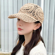 Load image into Gallery viewer, Summer Thin Hollow Hook Flower Hat Elegant Ladies Casual Peaked Cap - Shop &amp; Buy
