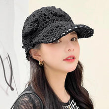 Load image into Gallery viewer, Summer Thin Hollow Hook Flower Hat Elegant Ladies Casual Peaked Cap - Shop &amp; Buy
