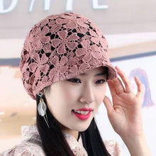 Load image into Gallery viewer, Summer Thin Hollow Hook Flower Hat Elegant Ladies Casual Peaked Cap - Shop &amp; Buy
