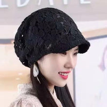 Load image into Gallery viewer, Summer Thin Hollow Hook Flower Hat Elegant Ladies Casual Peaked Cap - Shop &amp; Buy
