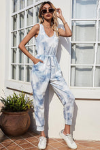Load image into Gallery viewer, Tie-Dye Sleeveless Jumpsuit with Pockets - Shop &amp; Buy