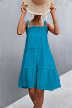 Load image into Gallery viewer, Tie-Shoulder Frill Trim Sleeveless Dress - Shop &amp; Buy