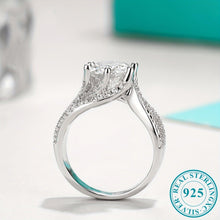 Load image into Gallery viewer, Timeless 3ct Moissanite Womens Luxury Ring - Sparkling Engagement &amp; Wedding Band - Shop &amp; Buy
