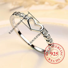 Load image into Gallery viewer, Timeless Elegance - Dazzling Sterling Silver Heart Promise Ring with Romantic Hollow Design - Shop &amp; Buy

