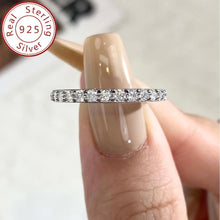 Load image into Gallery viewer, Timeless Sparkle - 925 Sterling Silver Moissanite Eternity Ring - Paved with Shimmering Stones - Shop &amp; Buy
